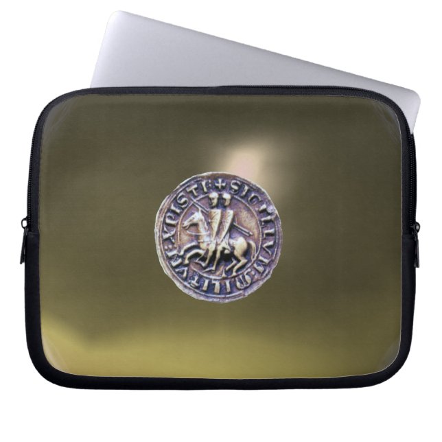 SIEGEL DER KNIGHTS TEMPLAR GrauEdelstein Laptopschutzhülle (Vorderseite)