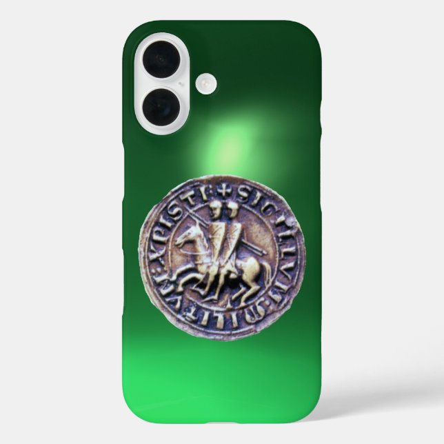 SIEGEL DER KNIGHTS TEMPLAR grün Case-Mate iPhone Hülle (Rückseite)