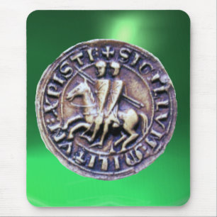 SIEGEL DER KNIGHTS TEMPLAR grün Mousepad