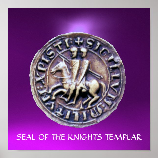 SIEGEL DER KNIGHTS TEMPLAR lila Poster (Vorne)
