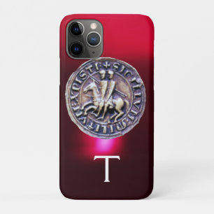 SIEGEL DER KNIGHTS TEMPLAR MONOGRAM burgund iPhone 11 Pro Hülle