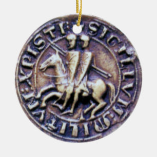 SIEGEL DER KNIGHTS TEMPLAR MONOGRAM Edelstein gelb Keramikornament