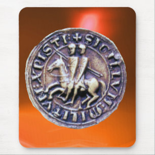 SIEGEL DER KNIGHTS TEMPLAR Orange Mousepad