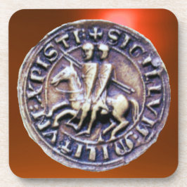 SIEGEL DER KNIGHTS TEMPLAR Orange Untersetzer