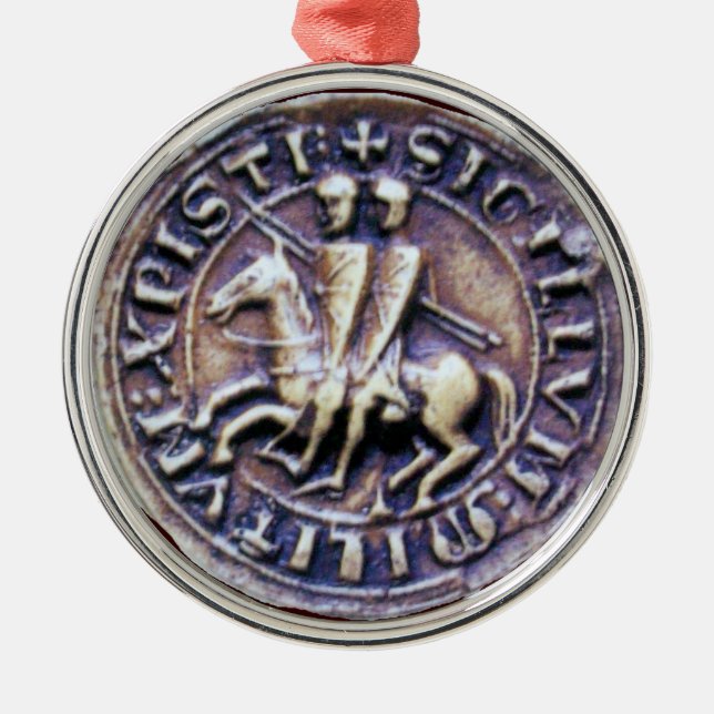 SIEGEL DER KNIGHTS TEMPLAR ORNAMENT AUS METALL (Vorne)