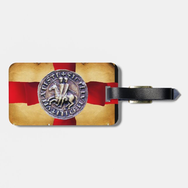 SIEGEL DER KNIGHTS TEMPLAR Parchment GEM gelb Gepäckanhänger (Rückseite horizontal)
