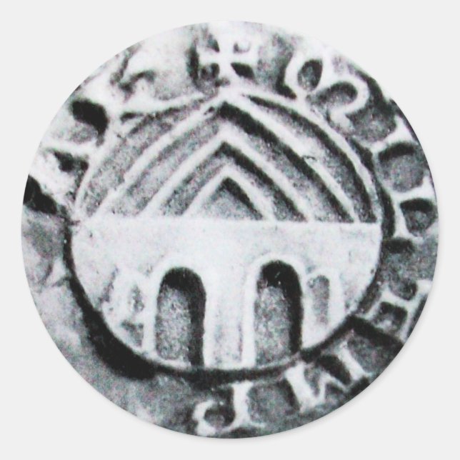 SIEGEL DER KNIGHTS TEMPLAR RUNDER AUFKLEBER (Vorderseite)