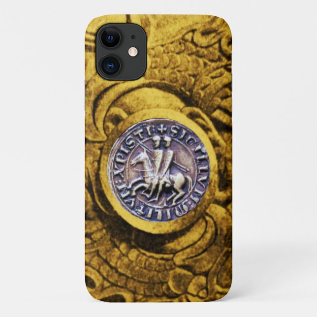 SIEGEL DER KNIGHTS TEMPLORgoldgelb Case-Mate iPhone Hülle (Rückseite)