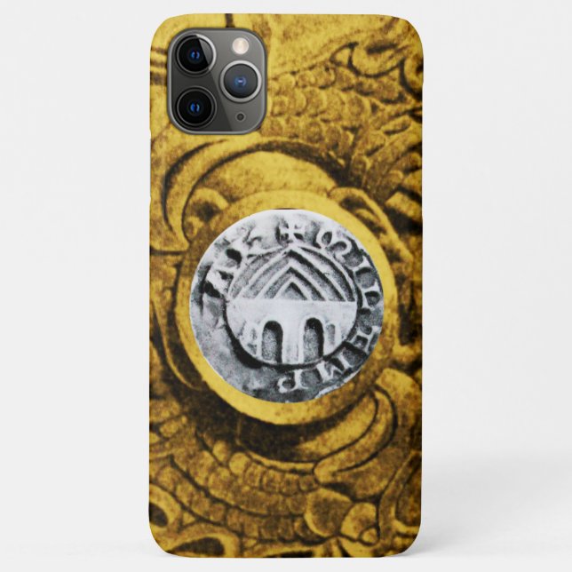 SIEGEL DER KNIGHTS TEMPLORgoldgelb Case-Mate iPhone Hülle (Rückseite)