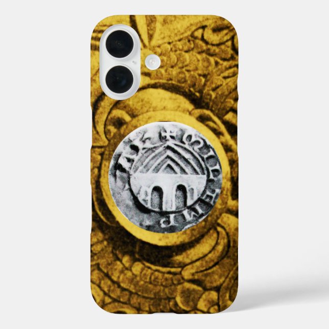 SIEGEL DER KNIGHTS TEMPLORgoldgelb Case-Mate iPhone Hülle (Rückseite)