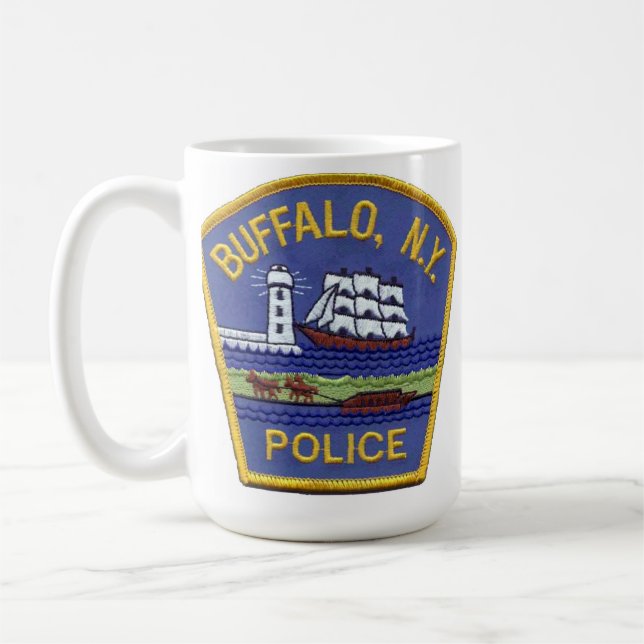 Siegel der Stadt Buffalo - Polizei in Buffalo Tasse (Links)
