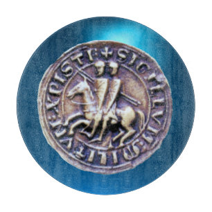 SIEGEL DER TEMPELRITTER Edelstein blau Schneidebrett