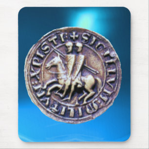 SIEGEL DER TEMPLERRITTER blau Mousepad