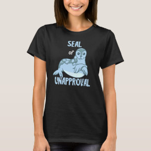 Siegel der Ungenehmigung Sea Lion Aquarium Wassert T-Shirt