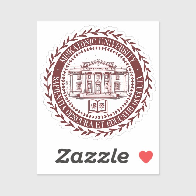 Siegel der Universität Miskatonic Aufkleber (Blatt)