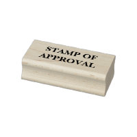 SIEGEL DER ZUSTIMMUNG Holz-Kunststempel