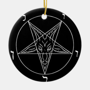 Siegel des Baphomet Keramik Ornament
