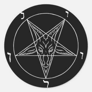 Siegel des Baphomet Runder Aufkleber