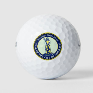 Siegel des Bezirks Brooklyn, New York Golfball