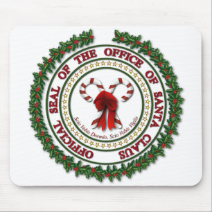 Siegel des Büros des Weihnachtsmanns Mousepad