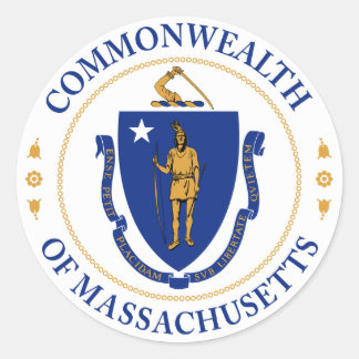 Siegel des Commonwealth of Massachusetts Sticker