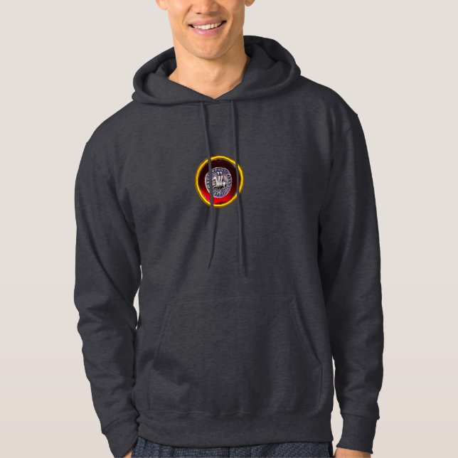 SIEGEL DES Edelsteins Burgunder der RITTER TEMPLAR Hoodie (Vorderseite)