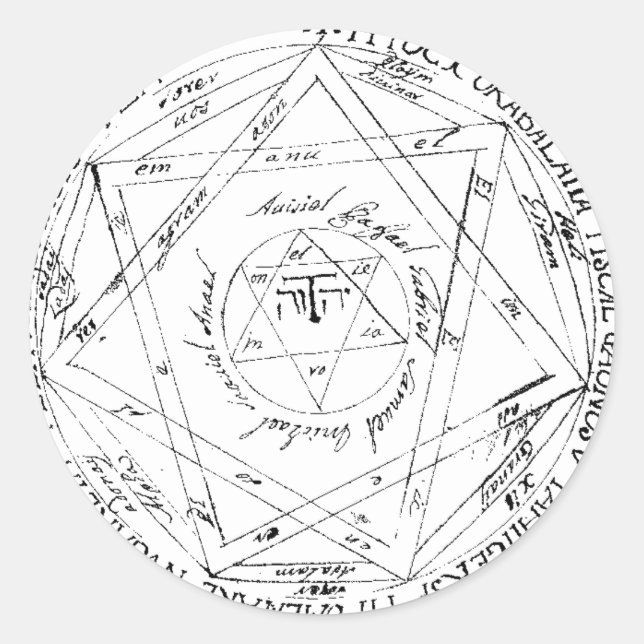 Siegel des Jupiters Runder Aufkleber (Vorderseite)