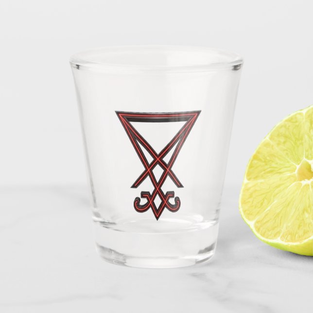 Siegel des Luzifer Schnapsglas (Vorderseite)