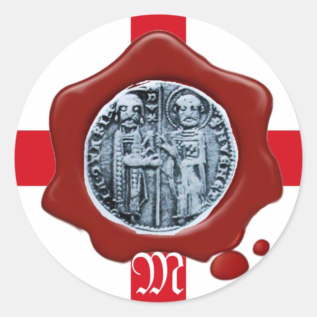 SIEGEL DES SIEGELS TEMPLAR RUNDER AUFKLEBER (Vorderseite)