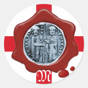 SIEGEL DES SIEGELS TEMPLAR RUNDER AUFKLEBER
