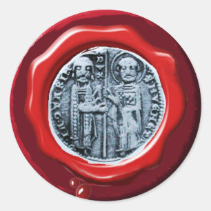 SIEGEL DES SIEGELS TEMPLAR RUNDER AUFKLEBER