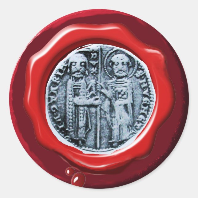 SIEGEL DES SIEGELS TEMPLAR RUNDER AUFKLEBER (Vorderseite)