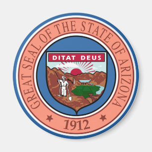 Siegel des US-Bundesstaates Arizona Magnet