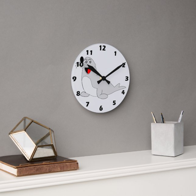 Siegel Design Runde Wanduhr (Büro)