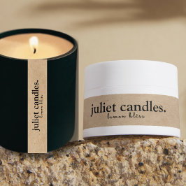 Siegel-Etikett mit Kraft-dünne Kerze Etiketten