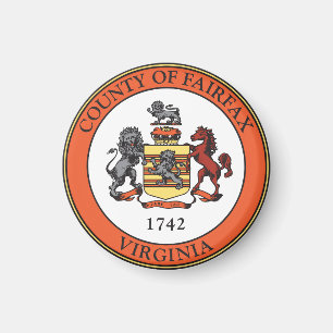 Siegel Fairfax Landkreis, Virginia Magnet