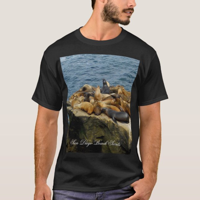 Siegel Felsen-La Jolla T-Shirt (Vorderseite)