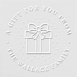 Siegel für das Geschenk-Symbol für Personalisierte