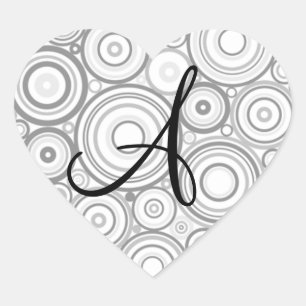 Siegel für das Hochzeitsmonographie Herz-Aufkleber