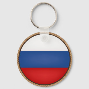 Siegel für die coole Russland-Flagge Schlüsselanhänger