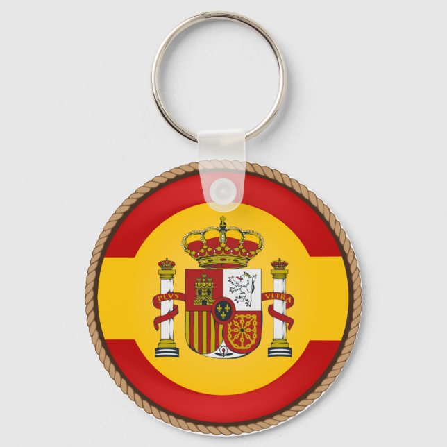 Siegel für die Flagge cooles Spanien Schlüsselanhänger (Vorderseite)