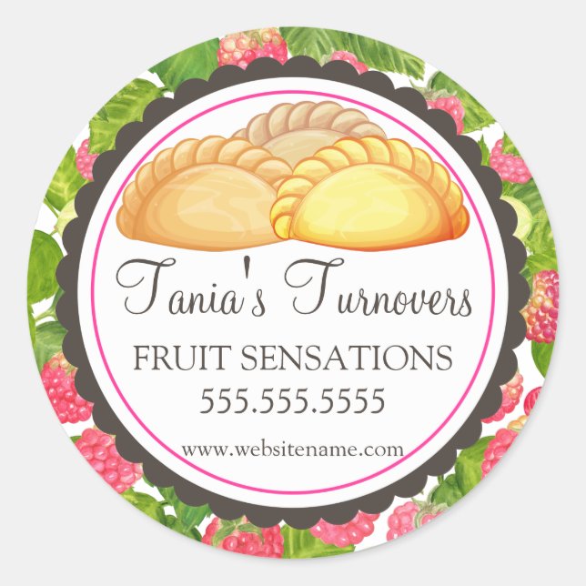 Siegel für die Umsätze in der Bäckerei Runder Aufkleber (Vorderseite)