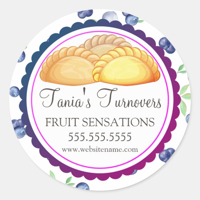 Siegel für die Umsätze in der Bäckerei Runder Aufkleber (Vorderseite)