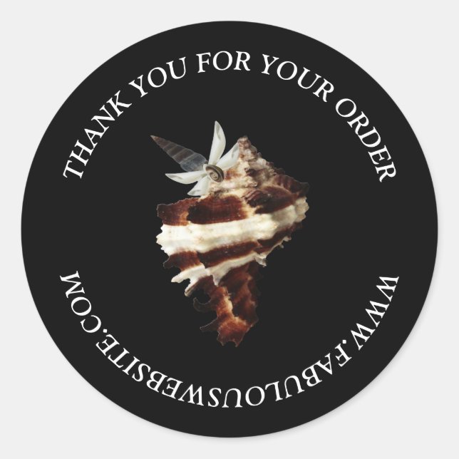 Siegel für kleine Unternehmen - Vielen Dank Runder Aufkleber (Vorderseite)