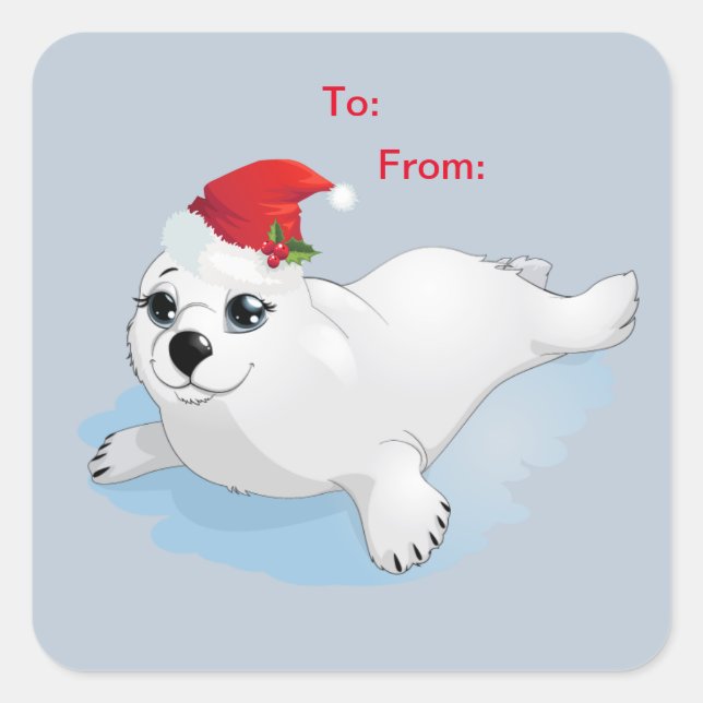 Siegel für Urlaubsaufkleber Quadratischer Aufkleber (Vorderseite)