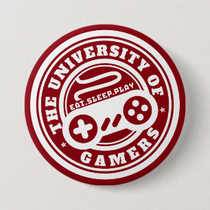 Siegel Gaming Button der Red University of Gamers