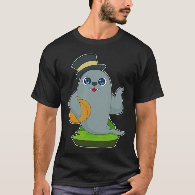 Siegel Halloween Pumpkin T-Shirt (Vorderseite)