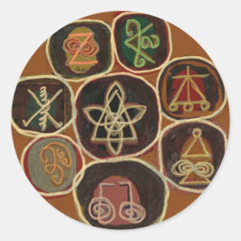 SIEGEL HEAL: Karuna Reiki Emblem Runder Aufkleber