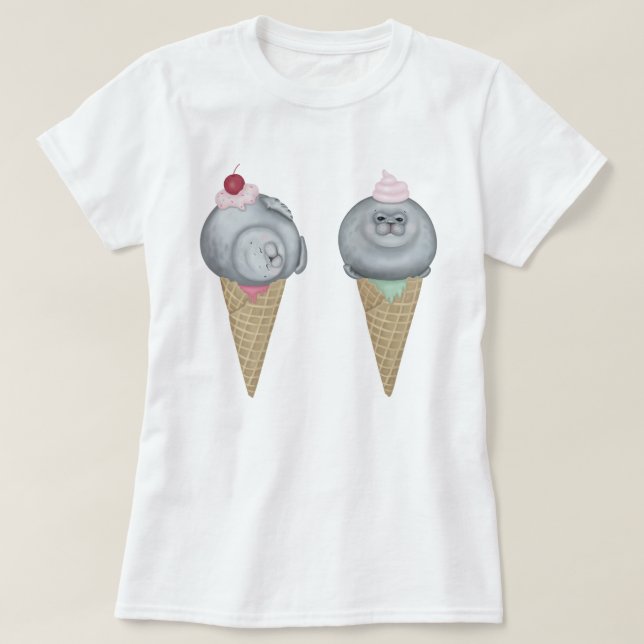 Siegel Ice Creme Cones T-Shirt (Design vorne)