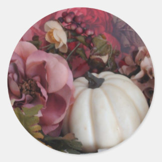 Siegel im Herbst Runder Aufkleber